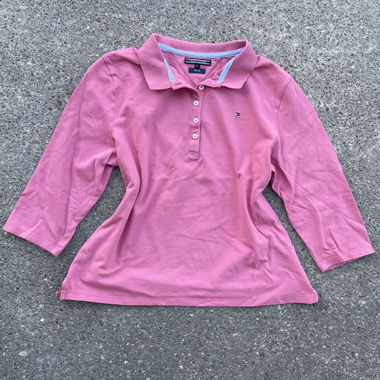 Polo Tommy Hilfiger rose taille L