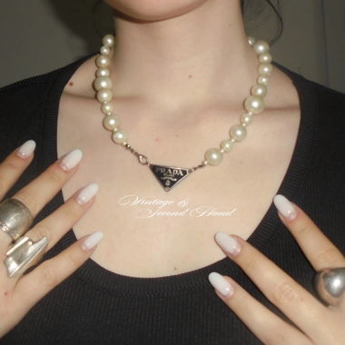 Prada Pearl Necklace 