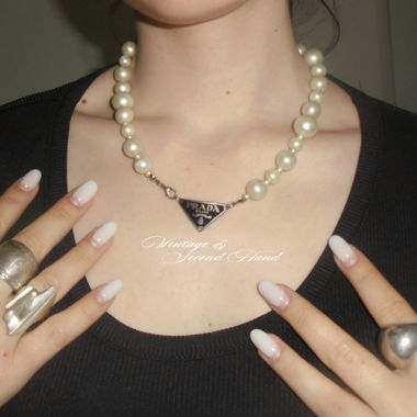 Prada Pearl Necklace 