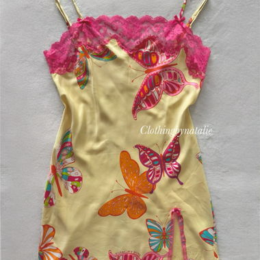 Mini abito in raso giallo Victoria’s Secret taglia S