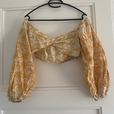 Crop top fleuri TOP SHOP