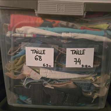 Bundle of baby clothes sizes 68 and 74