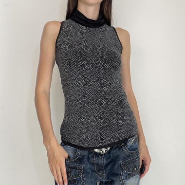 Glittery turtel neck top