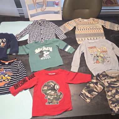 Lot de t-shirts à manches longues garçon Taille 80