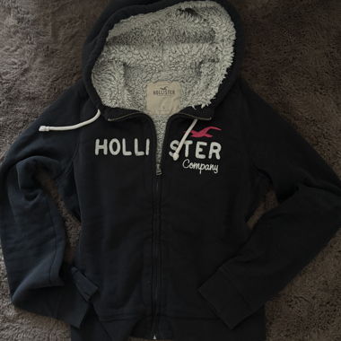 Felpa con zip Hollister S