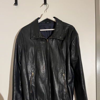 Lederjacke schwarz, made in italy