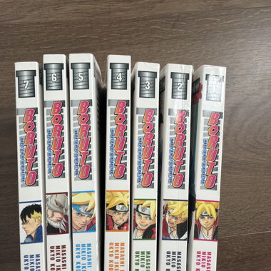 Set manga Boruto volumi 1–7