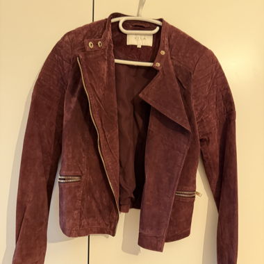 Burgundy Suede Jacket