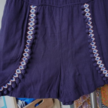 Combinaison en dentelle bleu marine