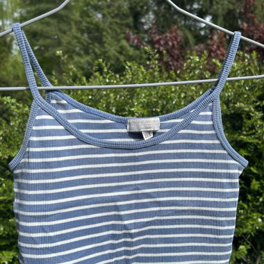 Top estivo blu