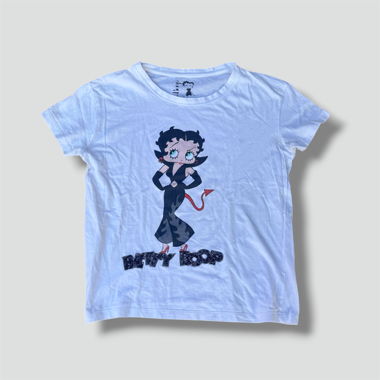Betty Boop "devil" y2k white t-shirt 