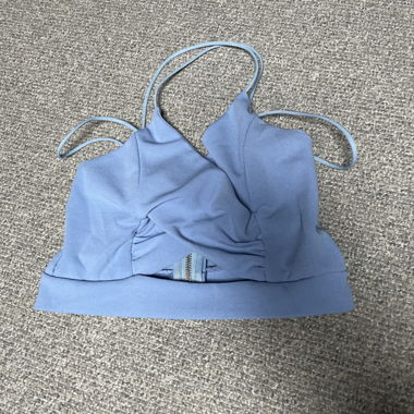 Top estivo, blu, cropped