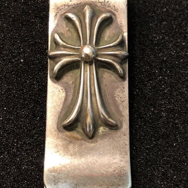 Echtes Chrome-Hearts-Geldklammer aus Sterlingsilber