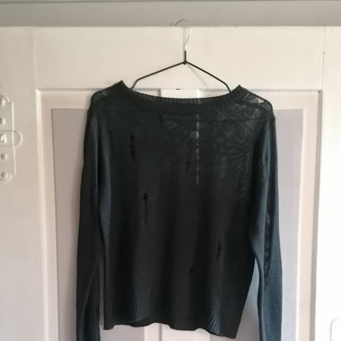 distressed sweater