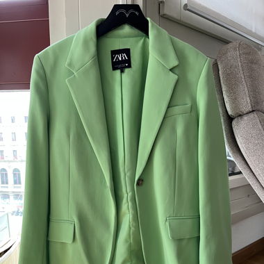 Blazer Zara Vert Pomme