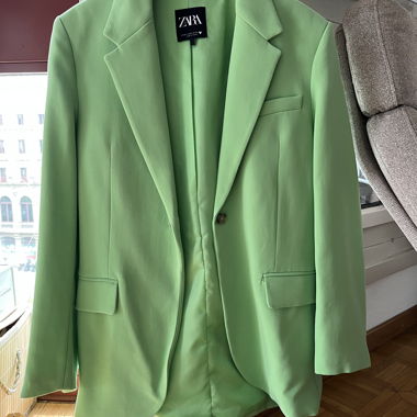 Blazer Zara Vert Pomme