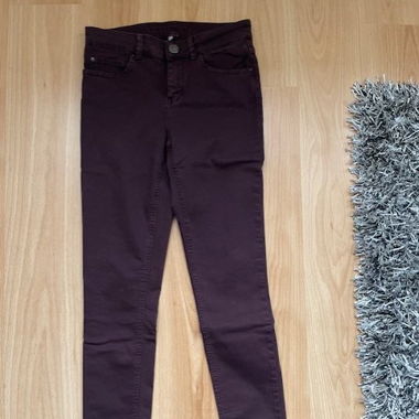  Hallhuber bordeauxrote Jeans Gr 36 