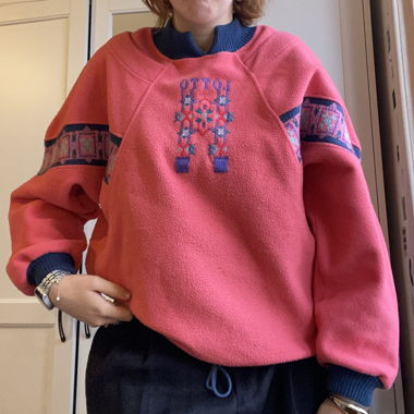 Salmon Fleece Jumper