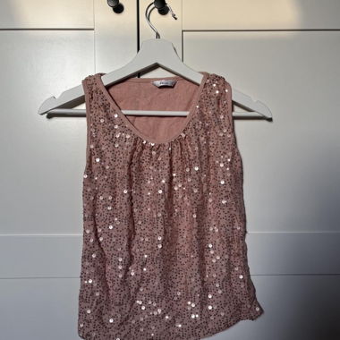 Pink Sequin Top
