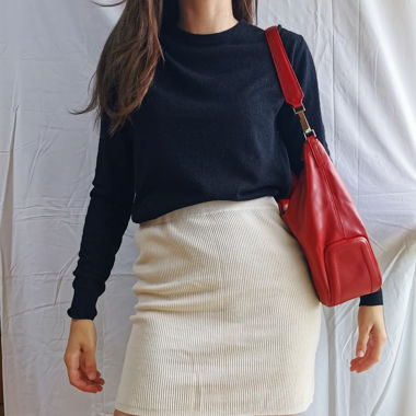 Black vintage wool jumper
