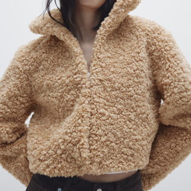 H&M Teddy Plush Jacket XS