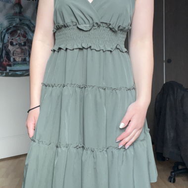 Green Ruffle Dress