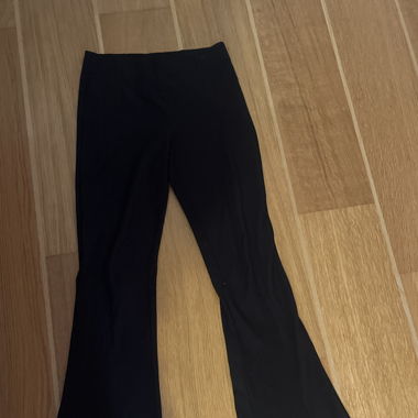 Black flared pants