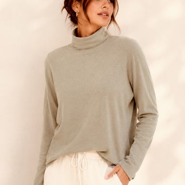 Maglione in maglia beige Bershka