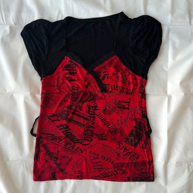 “Prosta” lightweight graphic top