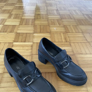 Gabor Plateau Loafer schwarz