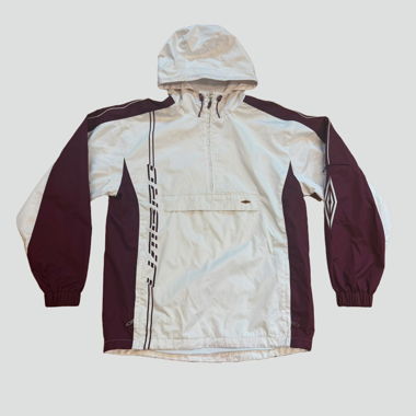 Vintage style Umbro raincoat quarter zip