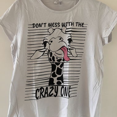 T-Shirt blanc avec girafes