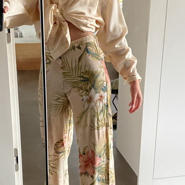 Pantalon d'été MNG à fleurs