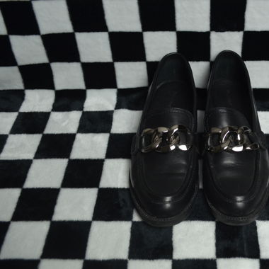 Schwarze Loafer
