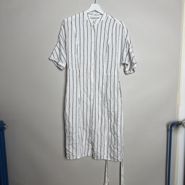 MNG striped shirt dress