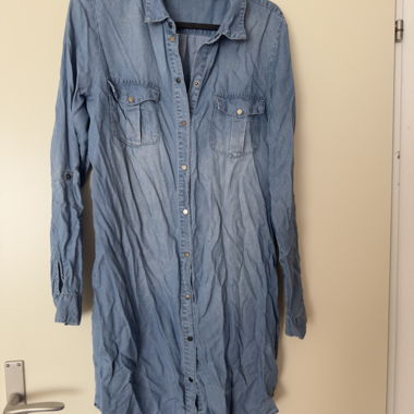 Robe-chemise en jean Vero Moda bleu clair Taille S