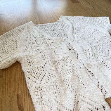 Gilet en maille blanc