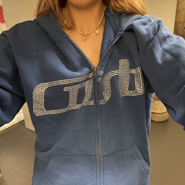 Cusbclo Zip Hoodie Blue