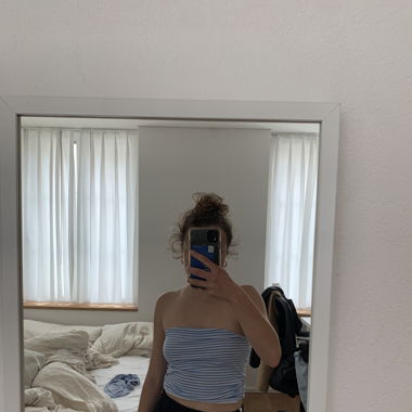 Bandeau Top blau weiss