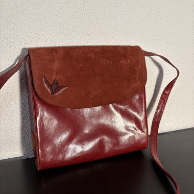 Sac à bandoulière en cuir rouge BALLY