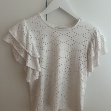 ZARA Spitzentop mit Volants