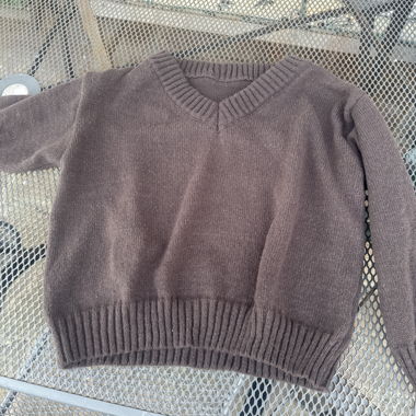 Maglione di maglia marrone