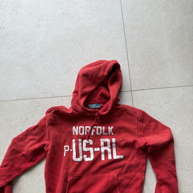 Polo Ralph Lauren Hoodie, Red, Size S