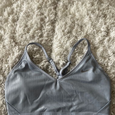 Blue iridecent sport bra