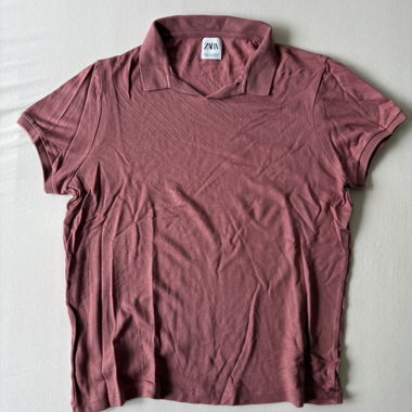 Zara pink polo shirt