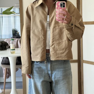 Giacca beige Pull&Bear