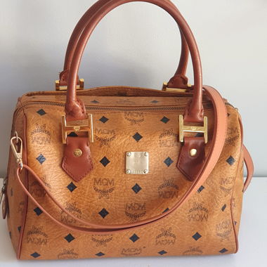 Sac MCM 25 Cognac en toile