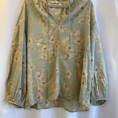 blouse florale en coton
