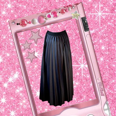 Black Pleated Skirt