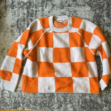 WEEKDAY Check Sweater Size S